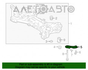 Capacul de protecție al punții față dreapta Kia Niro 17-22 HEV, PHEV