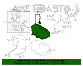 Rezervor de combustibil Toyota Camry v70 18- hibrid