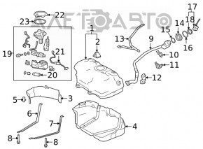 Rezervor de combustibil Toyota Camry v70 18- hibrid