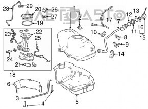 Топливный насос бензонасос Toyota Camry v70 18-24 hybrid