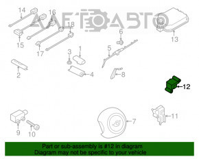 Датчик подушки безопасности задний левый Mini Cooper Countryman R60 10-16