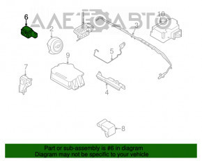 Senzor airbag frontal stânga Mini Cooper Clubman R55 07-14