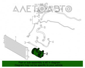 Компрессор кондиционера Mini Cooper F56 3d 14-