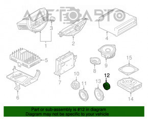 Difuzorul din spate dreapta Mini Cooper F56 3d 14-