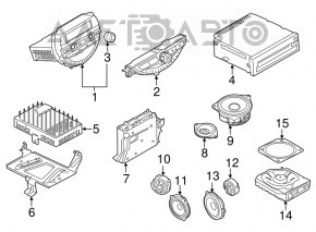 Difuzorul din spate dreapta Mini Cooper F56 3d 14-