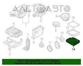 Subwoofer difuzor spate stânga Mini Cooper F56 3d 14-