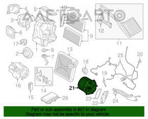 Motorul ventilatorului de încălzire Mini Cooper F56 3d 14-