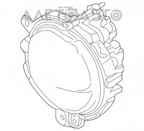 Farul anti-ceață stânga pentru Mini Cooper F56 3d 14- halogen