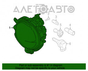 Противотуманная фара птф левая Mini Cooper F56 3d 14- галоген