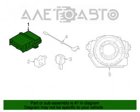 Модуль srs airbag компьютер подушек безопасности Mini Cooper F56 3d 14-