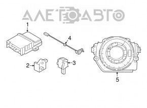 Модуль srs airbag компьютер подушек безопасности Mini Cooper F56 3d 14-