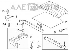 Instrument cu spumă pentru stânga Mitsubishi Outlander Sport ASX 10 - nou original OEM