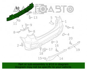 Amplificatorul de bara spate Mitsubishi Outlander Sport ASX 10-