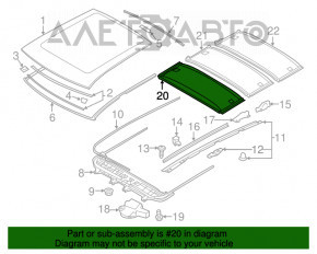 Perdeaua portbagajului pentru toate cele 3 piese Mitsubishi Outlander Sport ASX 10-