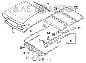 Perdeaua portbagajului pentru toate cele 3 piese Mitsubishi Outlander Sport ASX 10-