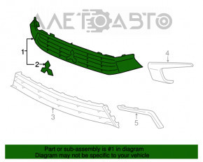 Grila radiatorului Mitsubishi Outlander Sport ASX 16-17 restul