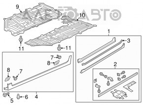 Protecția fundului dreapta pentru Acura ILX 13-