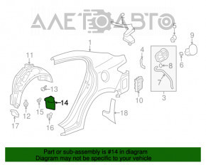 Bara spate stânga Acura ILX 13-18