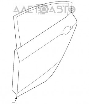 Дверь голая задняя правая Kia Forte 4d 14-18