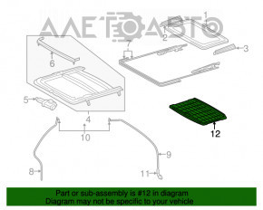 Perdeaua portbagajului Lexus RX300 RX330 RX350 RX400h 04-09, bej, pentru curățare chimică