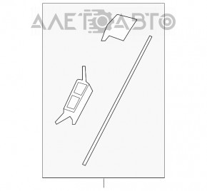 Moldura parbrizului stâng Infiniti JX35 QX60 13-