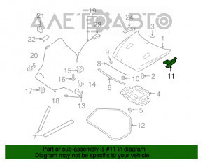 Bucla capotei dreapta Infiniti Q50 14-