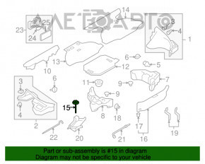 Suportul roții de rezervă Nissan Murano z52 15-