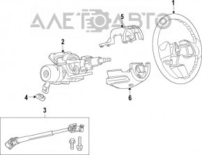 Volan cardanic Fiat 500L 14-