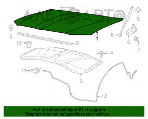 Capota goală Chrysler 300 11-