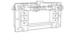 Monitorul, afișajul Chrysler 300 11-14 pre-restilizare, fără navigație.