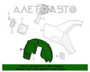 Aripa spate dreapta Chrysler 300 11-14 pre-restilizare