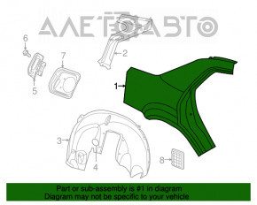 Aripa spate dreapta Chrysler 300 11-