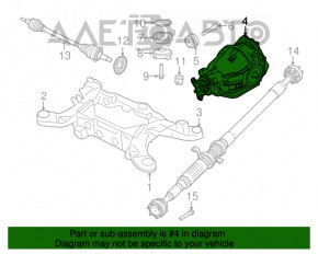 Задний дифференциал редуктор Chrysler 300 11-14 дорест 3.6 RWD