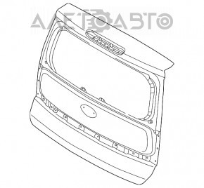 Ușa portbagajului goală Kia Soul 14-19