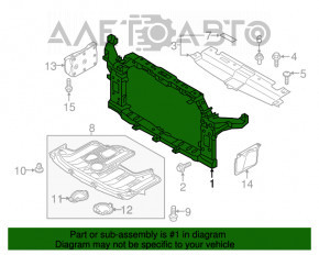 Televizorul panoului de radiatoare Kia Soul 14-17, complet nou, original