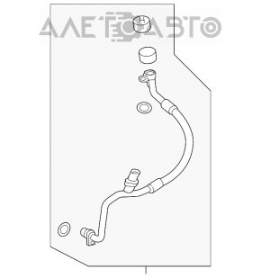 Tubul de aer condiționat condensator-compresor Subaru Forester 19- SK