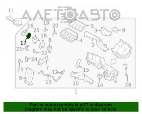 Motorul actuatorului pentru ventilatorul de încălzire al Subaru Forester 19- SK.