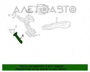 Amplificatorul de bara fata stanga Dodge Dart 13-16