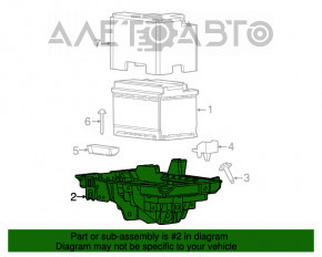 Поддон АКБ Dodge Dart 13-16
