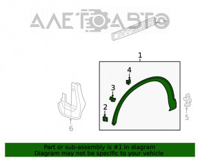 Capacul aripii din față dreapta Honda CRV 17-22, nou, original OEM