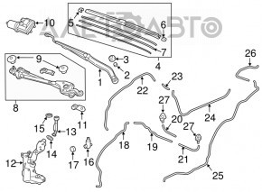 Motor spalator Honda CRV 17-22 TQPARTS