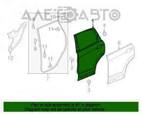 Дверь голая задняя правая Honda CRV 17-22