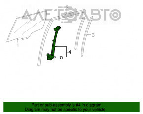 Geam electric cu motor spate dreapta Honda CRV 17-22