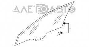 Стекло двери передней левой Honda CRV 17-22