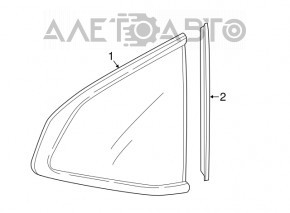 Geamul surd din spatele stânga al Honda CRV 17-22