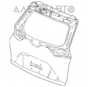 Дверь багажника голая Honda CRV 17-22 новый OEM оригинал
