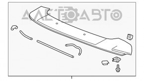 Spoilerul portbagajului Honda CRV 17-22 este structurat