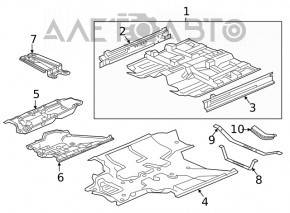 Protecție pentru podea dreapta Honda CRV 17-19 AWD