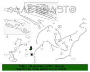 Motorul spălătorului de parbriz Honda CRV 17-22