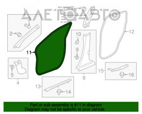 Уплотнитель дверного проема передний правый Honda CRV 17-22